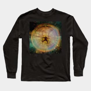 Man jumps out of the portal Long Sleeve T-Shirt